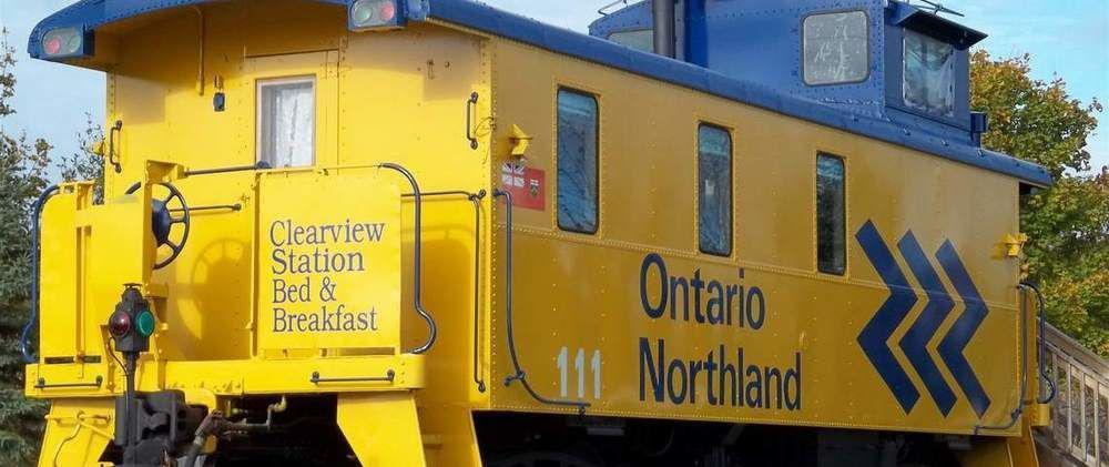 Clearview Station & Caboose B&B Creemore Exteriör bild